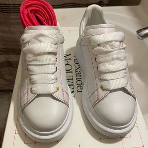 Alexander McQueen Oversize Metallic Croc Sneakers